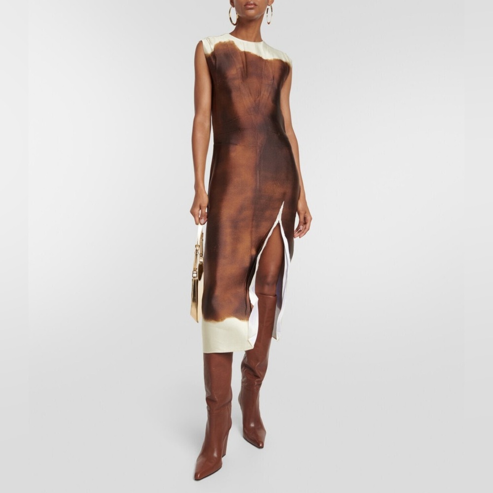Prada Midi Dress with Side Slit - Picture 4 of 15